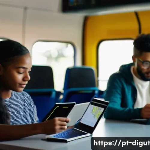 디지털 프리 존의 온라인 교육 플랫폼 발전 - **Prompt 1: The Global Learning Revolution: Flexibility and Connectivity**
    "An inspiring and vib...