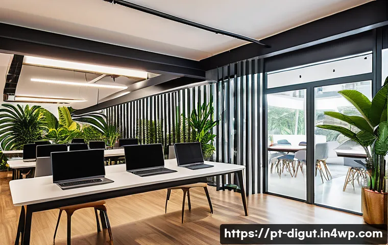 디지털 프리 존의 투자자 시각 - A modern Brazilian digital free zone office environment in Recife, Pernambuco, showcasing a diverse ...