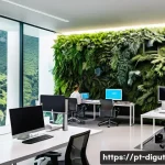 디지털 프리 존 투자 전략 수립하기 - A modern digital free zone office environment in Brazil, featuring a diverse group of young professi...